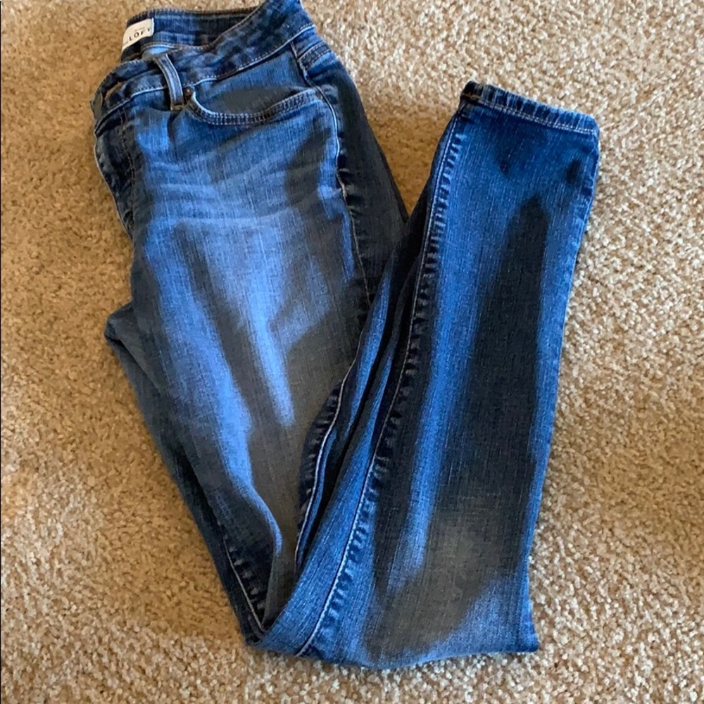 LOFT Curvy Skinny Jeans